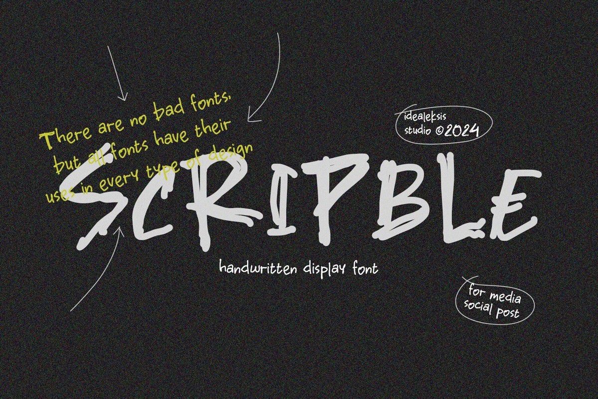 Czcionka Scripble