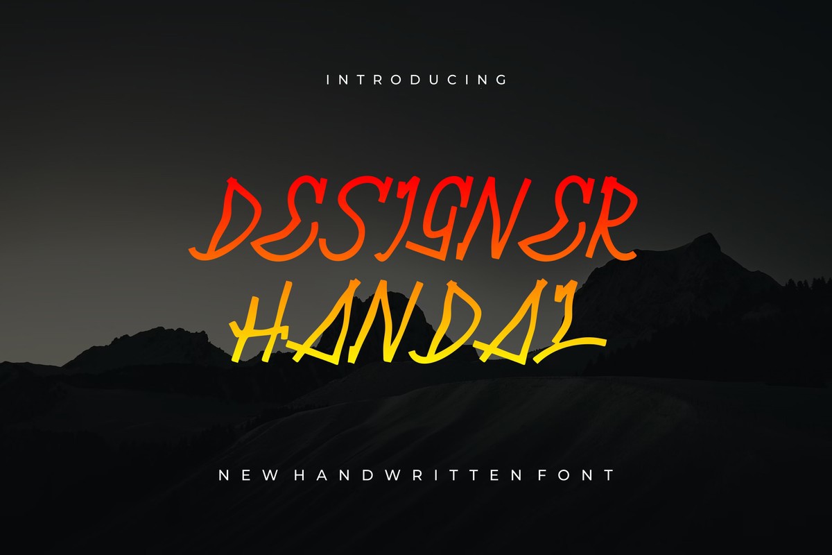 Czcionka Designer Handal