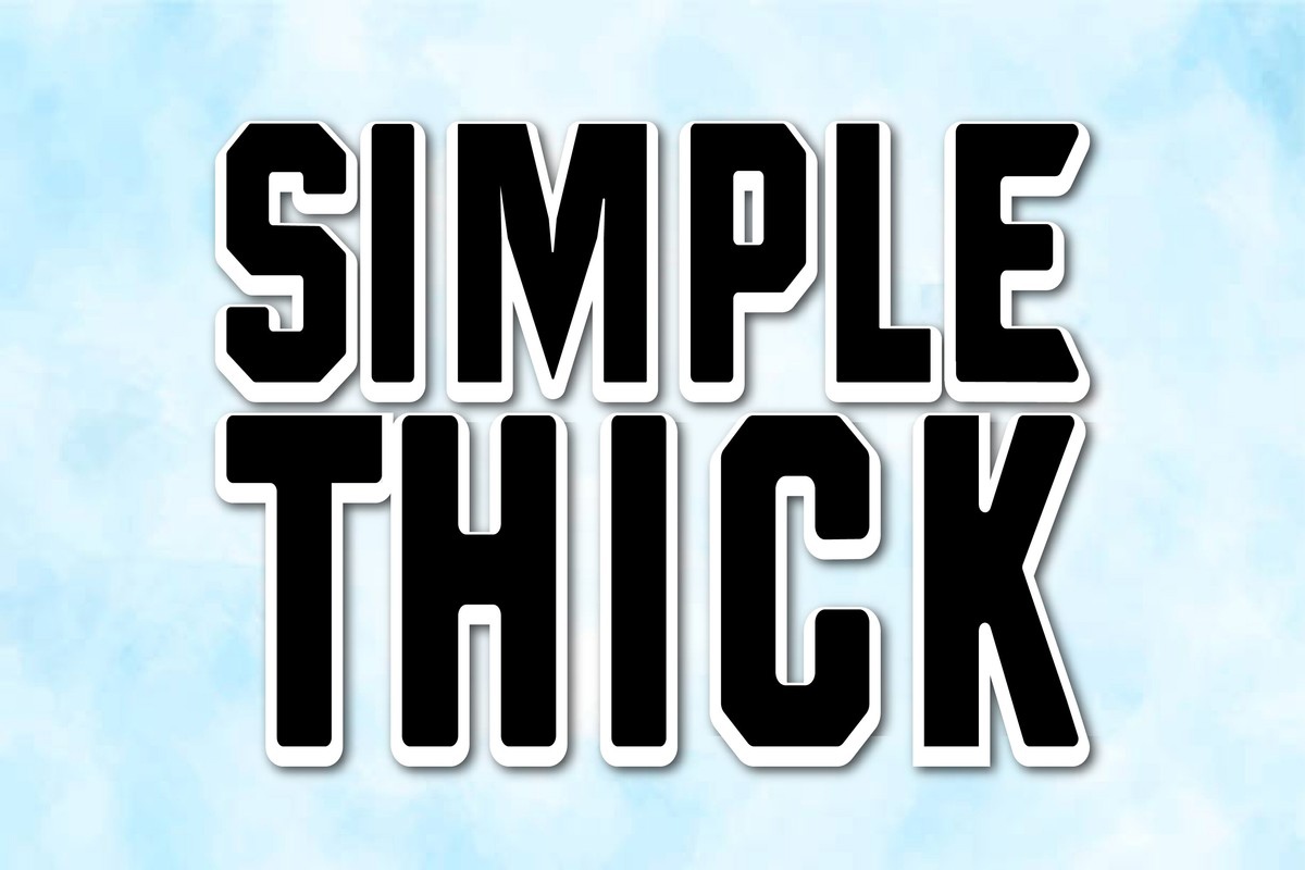 Czcionka Simple Thick